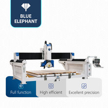 卫浴厨房台面挖盆孔磨抛石英石加工中心 五轴桥切锯 蓝象数控