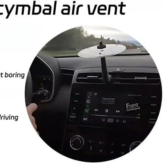 アマゾン国境を越えた新型carcrashcymbal吹出口車載叩打片装飾品|undefined