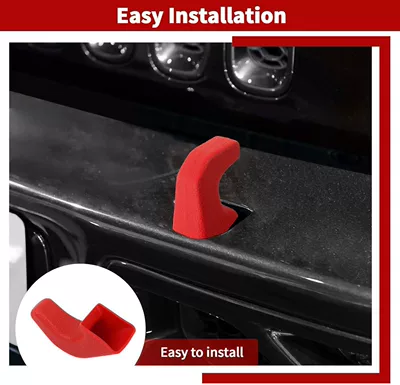 Suitable for 07-23 Models Jk Jl Jt Wrangler Front Bumper Tow Hook Cover, Tow Hook Protector, Tow Buffer Block (Digər kuzov və aksesuarlar) - red