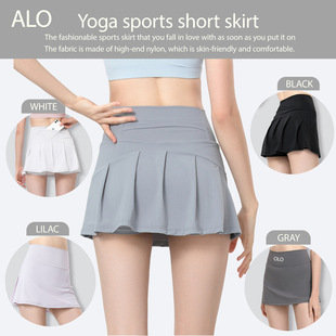 Aloa2025 Cross-Border New Pocket Golf Women's Pleated Skirt Casual Sports Anti-Exposure Half Running Tennis
