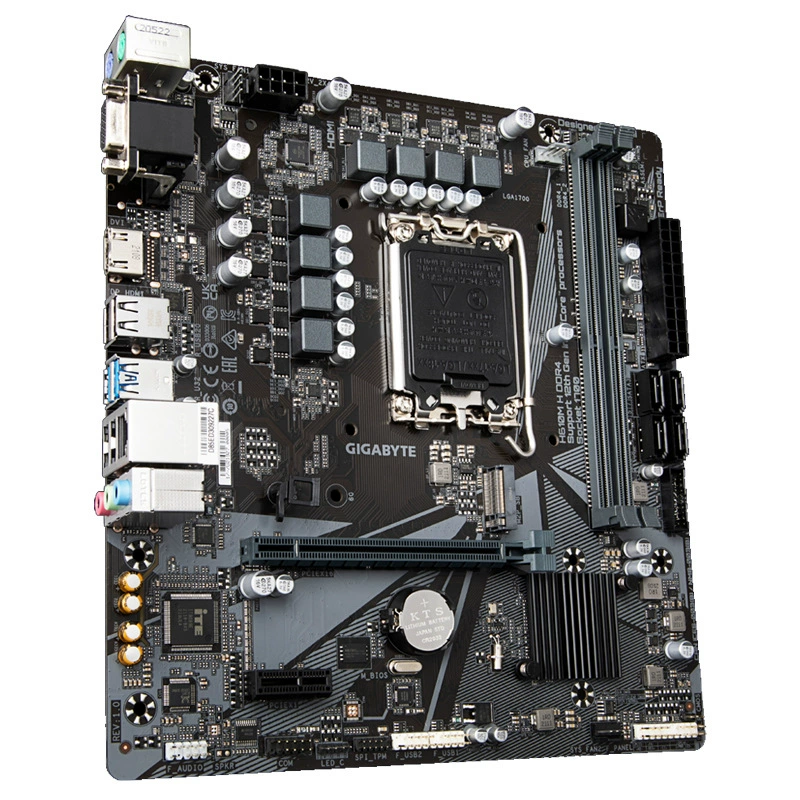 Материнская плата GIGABYTE H610MH DDR4, поддержка процессоров 12-го поколения Intel Core