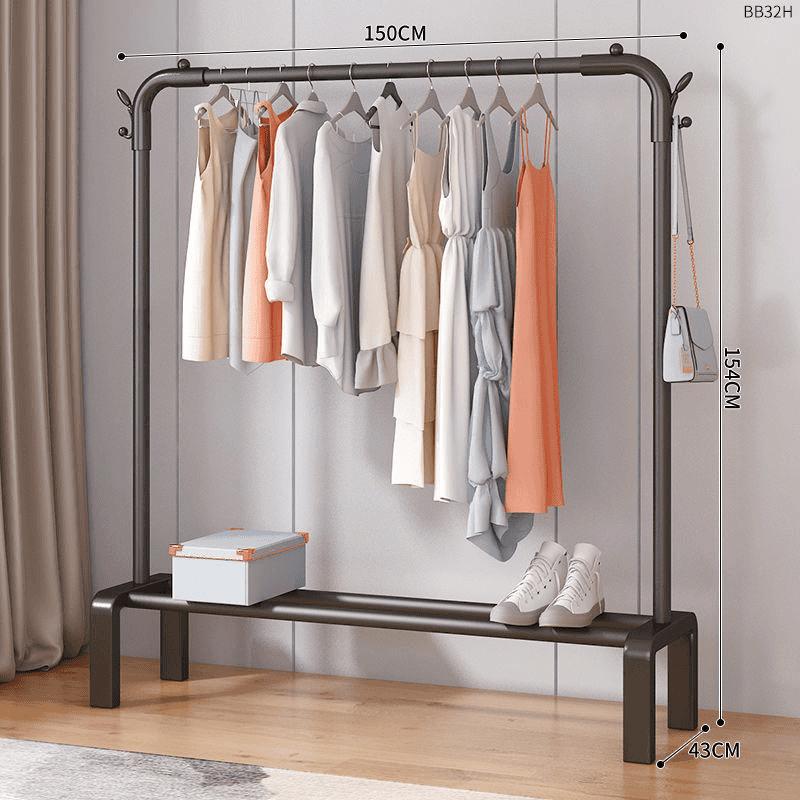 percha de ropa tipo piso para uso doméstico de alto grado colgar prendas de ropa rack varilla telescópica especial para balcón edredón