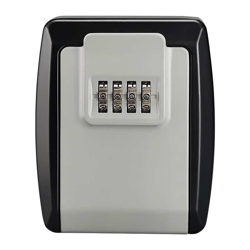 Decoración de llaves de ojo de gato caja de cifrado sin perforación caja de llaves de sitio de construcción pared tipo caja de cerradura metálica puerta residencial