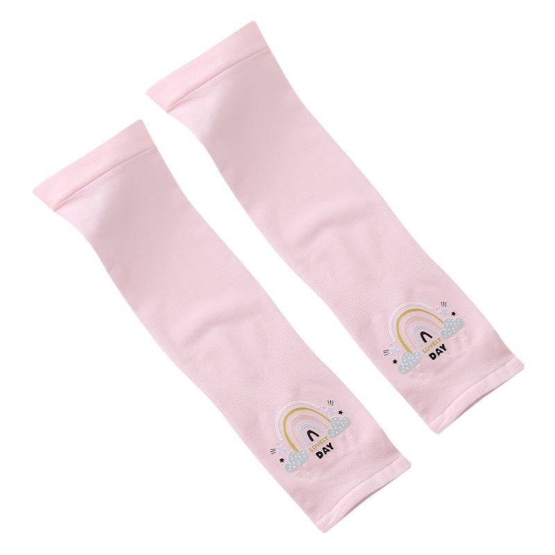 Children's Ice Sleeves Summer Thin Cute Cartoon Sleeves for Boys and Girls Baby Anti-UV Ice Silk Arm Sun Protection Sleeves