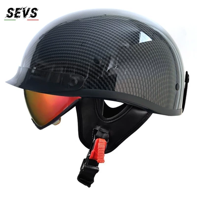 Motosiklet kaskı (dəbilqə) – helmet - bright-carbon-aurora-red-mirror-m