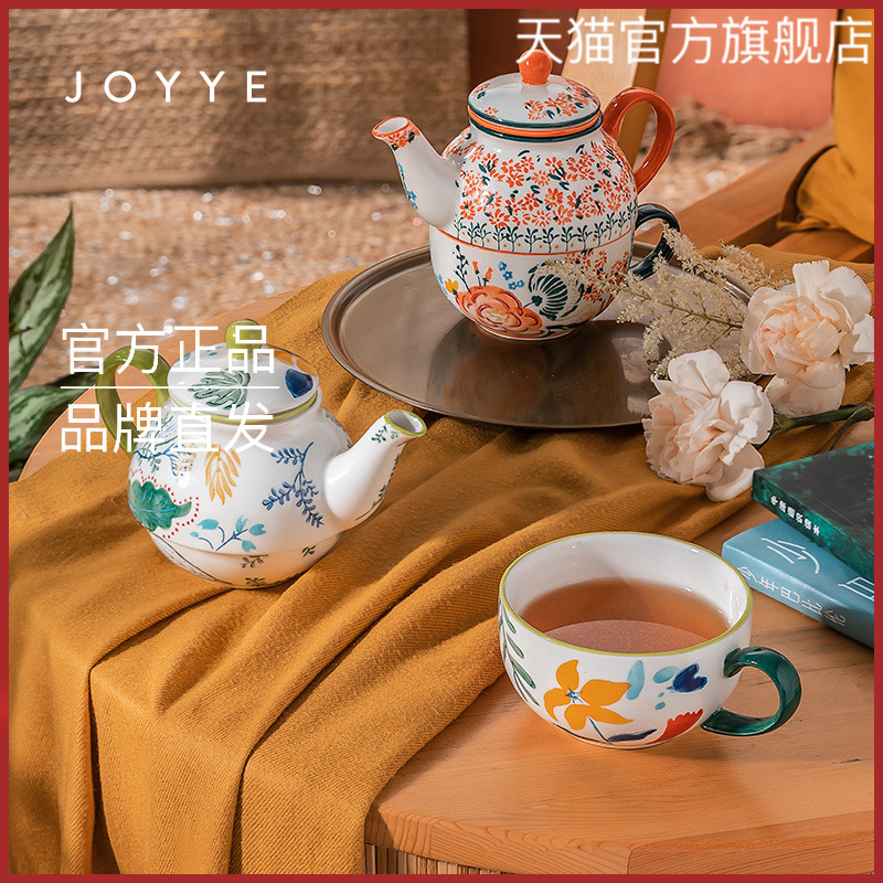 Afternoon tea ceramic Kung Fu tea set household small single teapot tea making gift box for one person