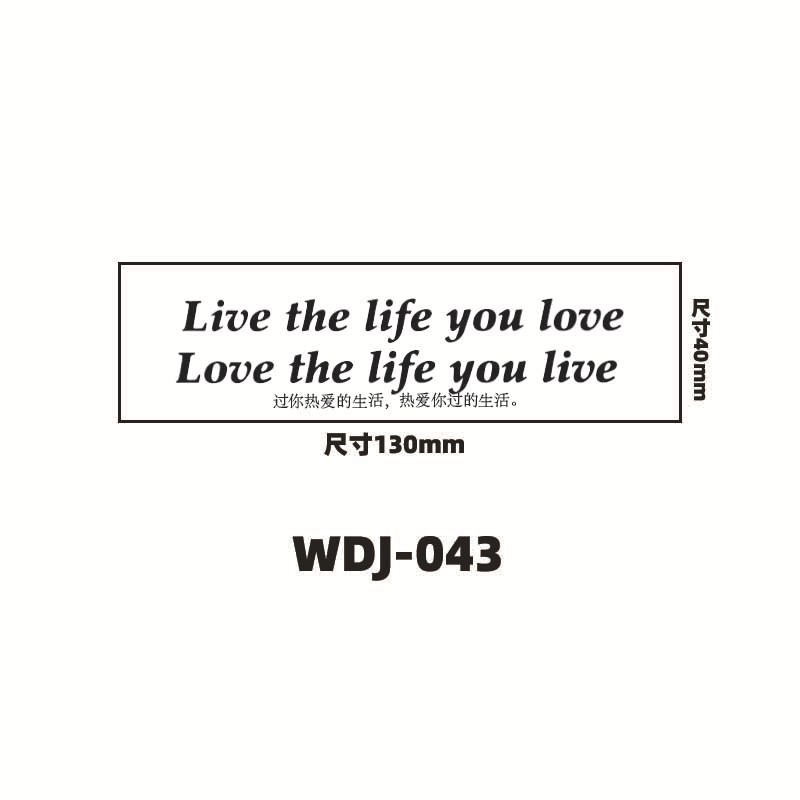 Jugo de hierbas pegatinas de tatuaje letras inglesas pegatinas de tatuaje de clavícula de la mano de espalda alta sensación impermeable a prueba de sudor semipermanente