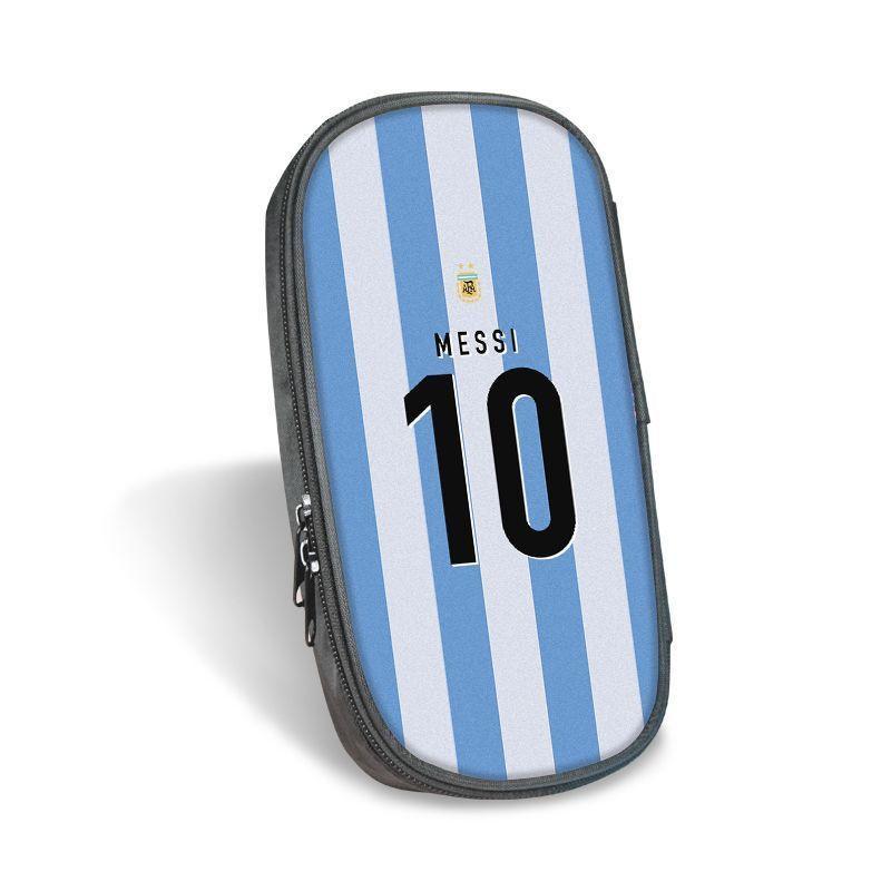 Estuche para lápices de lona Star Ronaldo para estudiantes de alto valor Estuche para papelería Messi Estuche para papelería multifuncional Estuche para lápices de gran capacidad