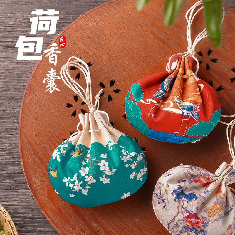 Dragon Boat Festival sachet empty bag Hanfu decorative sachet pendant empty bag ancient style palace bag sachet printed purse