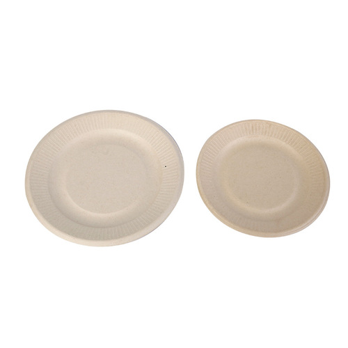 Biodegradable disposable paper plates round paper plates birthday cake plates thick dinner plates lunch plates outdoor barbecue plates food containers