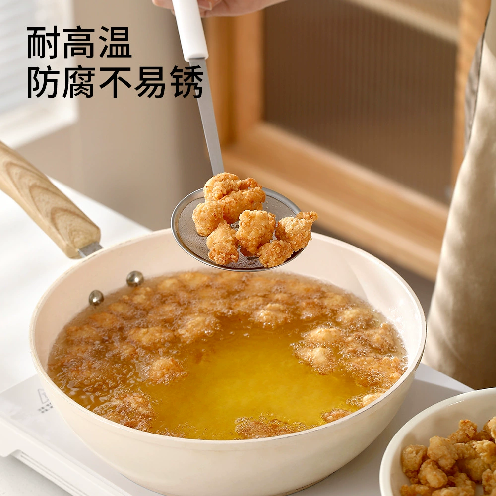 Ложка из пенопласта 304 дуршлаг из нержавеющей стали бытовой кухонный горячий горшок скимминг пена масляная ложка Фильтр экран пенопласт артефакт для удаления