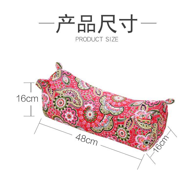 5ZV7 Tiger Head Pillowcase Set with Gift Inner Pillow Slip, 18 Color Options, Pure Cotton Rough Fabric, Handmade Retro Style Pillowcase with Neck Support