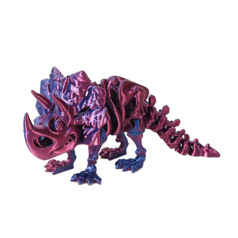 3D打印三角恐龙夜光儿童创意玩具关节可动鱼缸造景手办摆摊爆|undefined