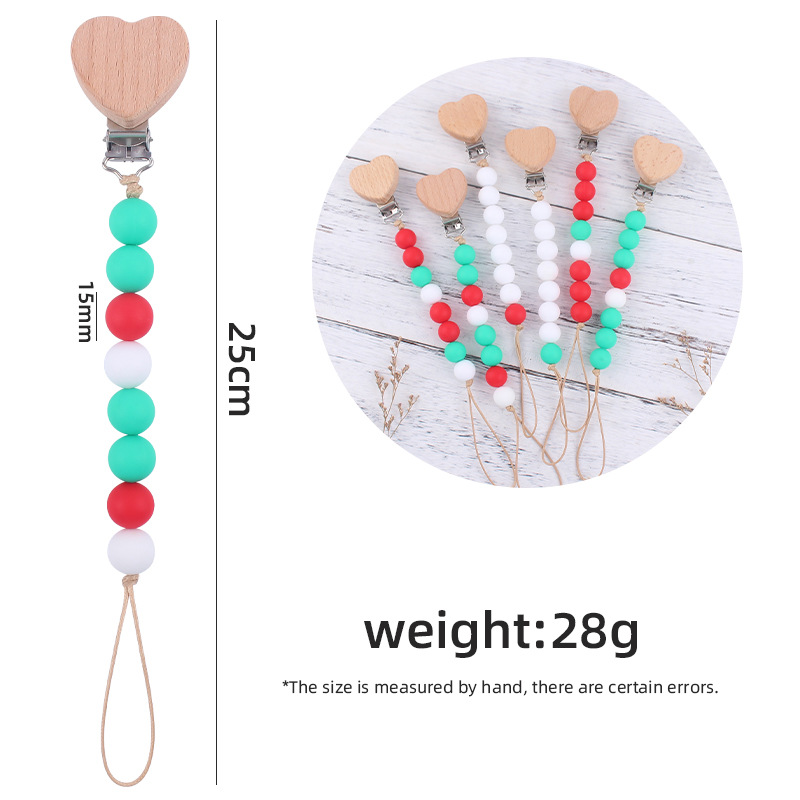 Halloween serie chupete cadena dibujos animados amor haya chupete clip calmante bebé mordedura de silicona cadena anti-gota molar