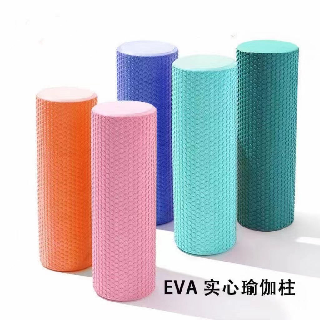 Eva Solid Yoga Column Foam Shaft Convex Point Muscle Relaxation Massage Yoga Column Floating Point Balance Bar Fitness Bar