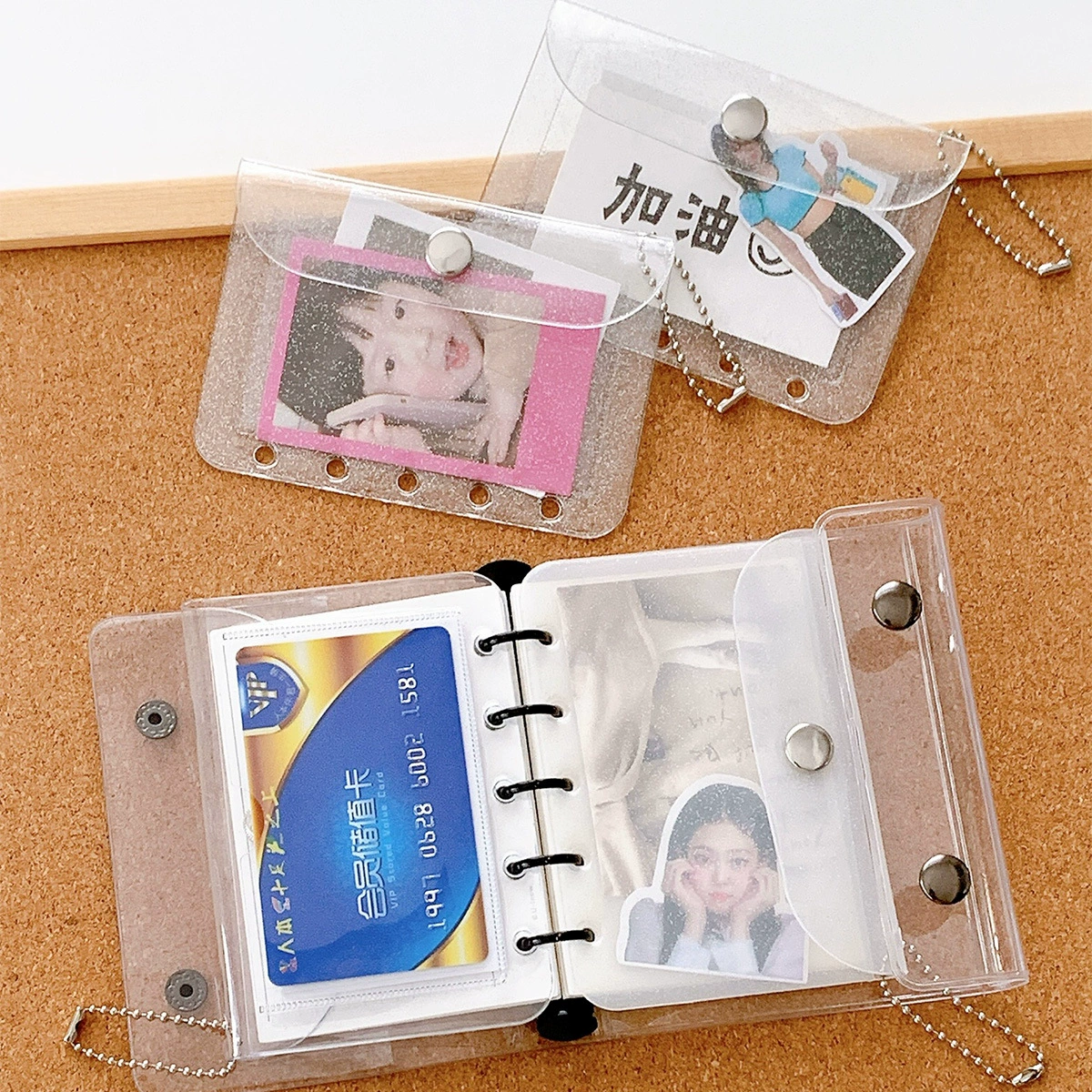 ПВХ прозрачный сверкающий кристалл свежий A7A8M5 пять отверстий ручной счет чехол для ноутбука чехол для хранения аксессуаров