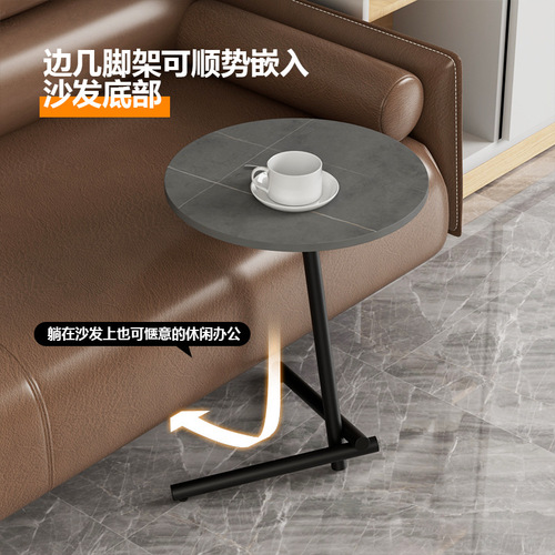 Side table simple home sofa slate small coffee table bedside table living room side table round table balcony Nordic style corner table