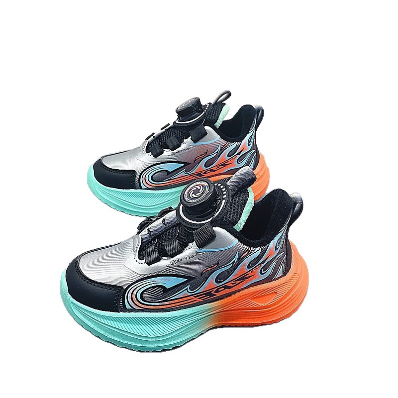 27-31 Tales de piel de niños invierno más grueso zapatos para niños 2023 nuevos zapatos para niños ociosos diarios