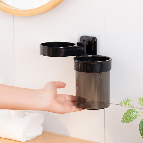 No punching hair dryer rack bathroom bathroom storage bucket wall-mounted household storage tube cross-border hot selling hair dryer rack