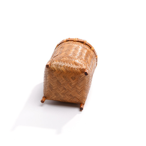 Bamboo Liujunzi storage tube, creative bamboo pen holder, tea set accessories, household tea clip, brush holder, tea ceremony storage tube