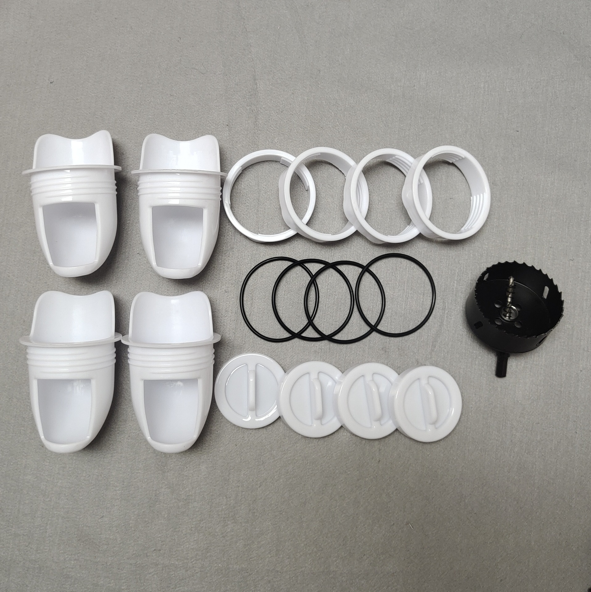 흰색 4 + 1 (검은 앞치마 + 블랙홀 오프너)