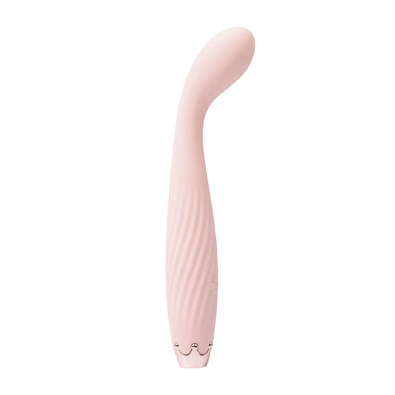 Clover-Tip G-Spot Vibrator, Silicone Body, Pink, Internal Stimulator — detail image 15