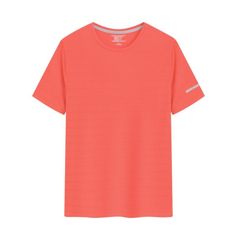 Ropa de trabajo de verano camiseta de hielo de secado rápido cuello redondo logotipo de manga corta ropa de trabajo corporativa deportiva image 7