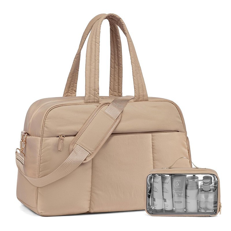 Nuevo tipo de bolsa de viaje con zapato compartimiento bolsa de ejercicios de mujer bolsa mojada bolsa de viaje de fin de semana de mujer impermeable