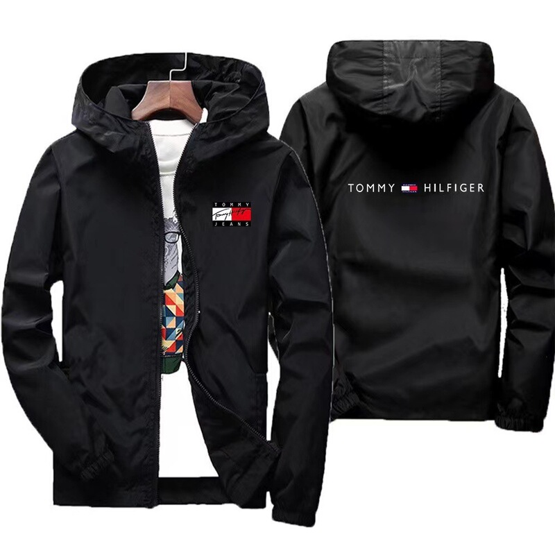 Cross-border Amazon Men's Spring Fashion Loose Cardigan Zipper Jacket Trendy Brand Casual All-match Hooded Jacket