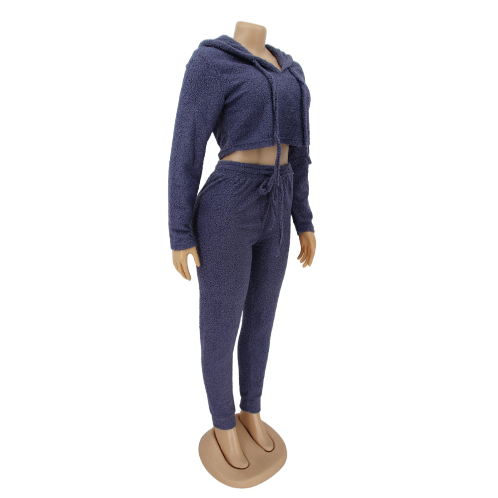 Women Clothing Little Teddy Plush Home Casual Warm Suit