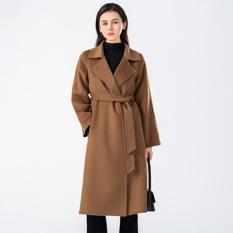 【 Dojia Treasure 】M Classic Manuela Water corrugated double-sided cashmere coat high-grade wool coat