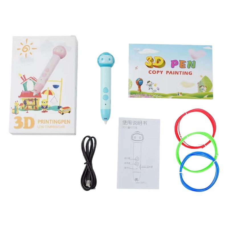 Suministro directo de fábrica de los niños de baja temperatura 3d pluma de impresión 3D cepillo tridimensional de los niños graffiti pluma 3d regalo de los niños 3d pluma
