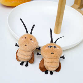 卡通毛绒可爱搞怪蟑螂造型玩偶挂件学生书包装饰学生趣味diy饰品