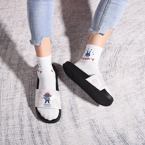 Creative Slides Trend Outdoor Beach Shoes Sandals  Summer Outdoors Wear Personality One Strap