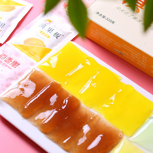 Yunnan Specialty Dian Fruit Acacia Fruit Jelly Lemon Mango 180g Bagged Multi-flavor Juice Jelly Wholesale
