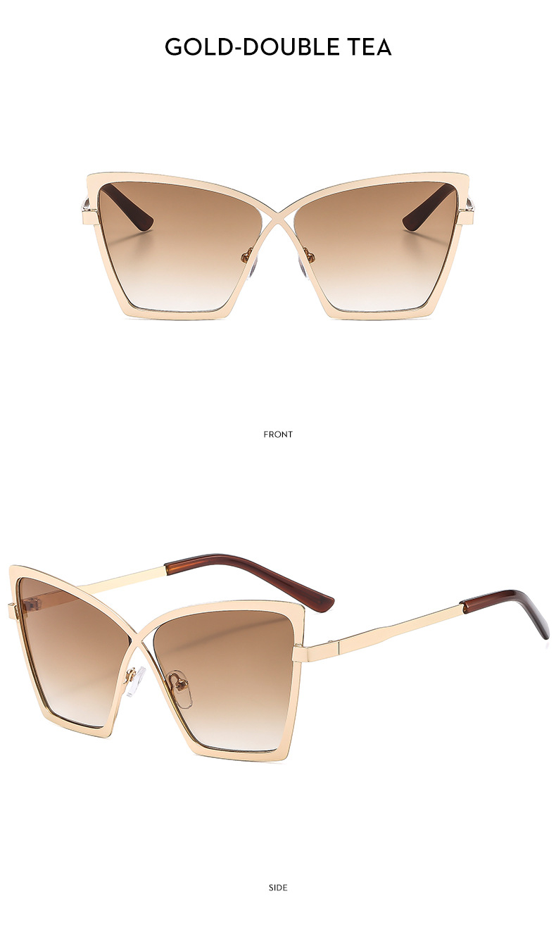 Streetwear Solid Color Ac UV400 Protection cat viene Eye Full Frame Women's Sunglasses display picture 15