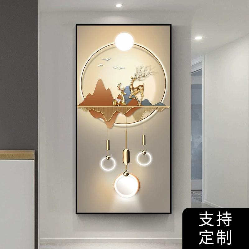 Self-adhesive modern three dimensional stickers on wall, light luxury style, 3D