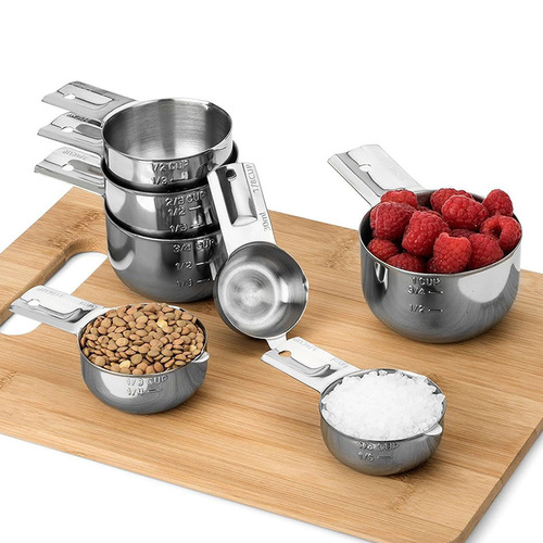 Baking 304 stainless steel measuring spoon measuring cup 13-piece set cooking seasoning spoon measuring tool with scale
