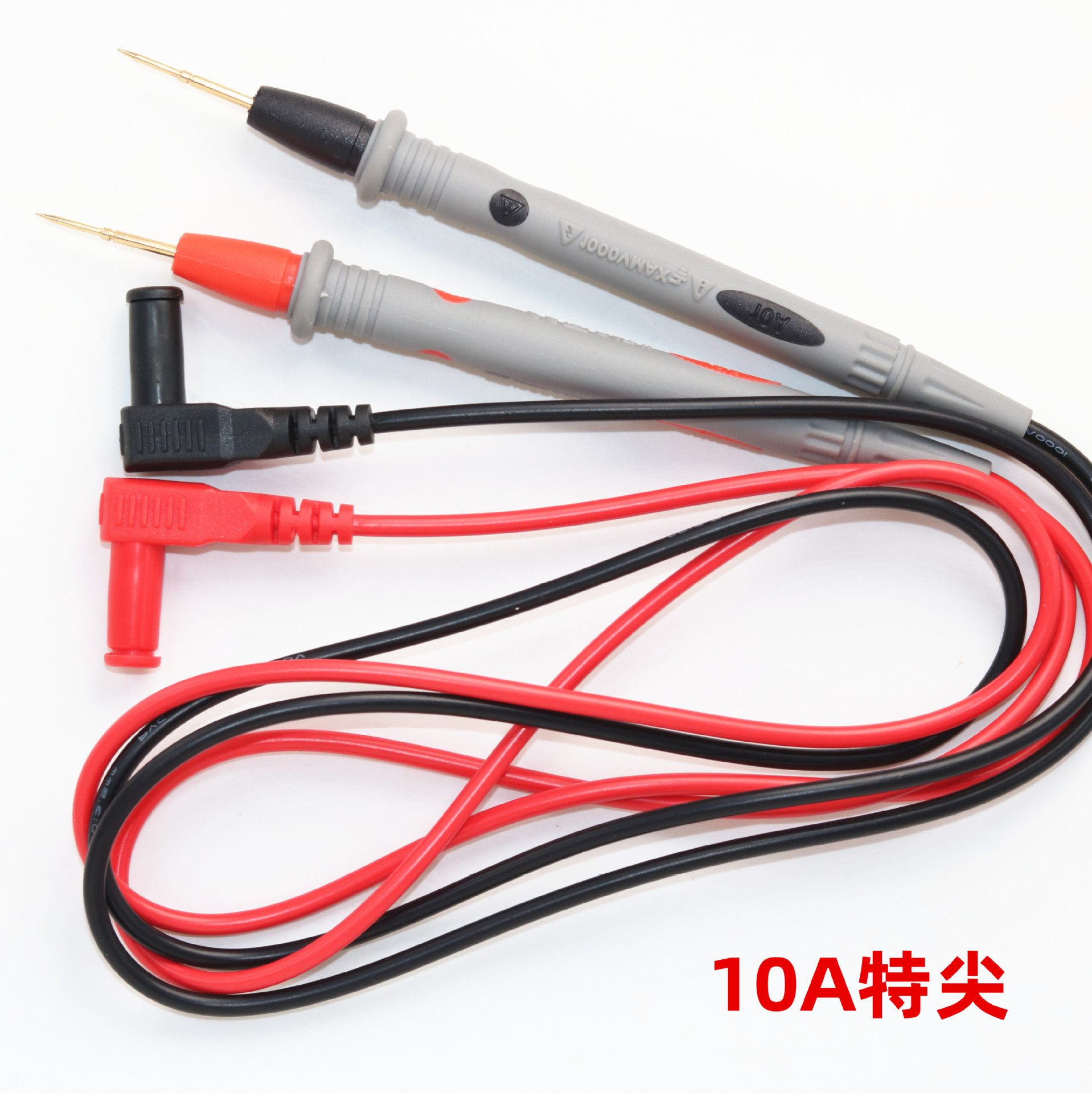 特尖表笔线万用表表笔线1000V10A镀金特尖头纯铜优质防冻线