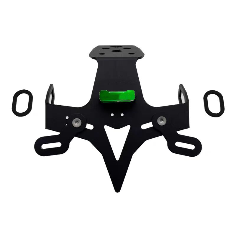 Suitable for Kawasaki ZX-4R/ZX-4RR/ZX-25R modified short tail license plate holder, short tail anti-rust steel license plate holder