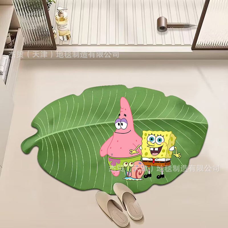 クレヨンしんちゃん浴室ノンスリップフロアマット珪藻泥吸収性トイレカーペットかわいいホームバスルームドアマット|undefined