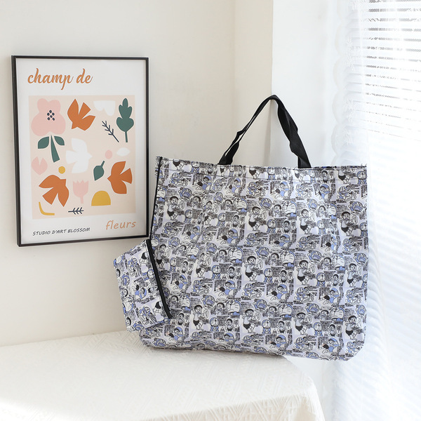Cartoon handheld big shopping bag