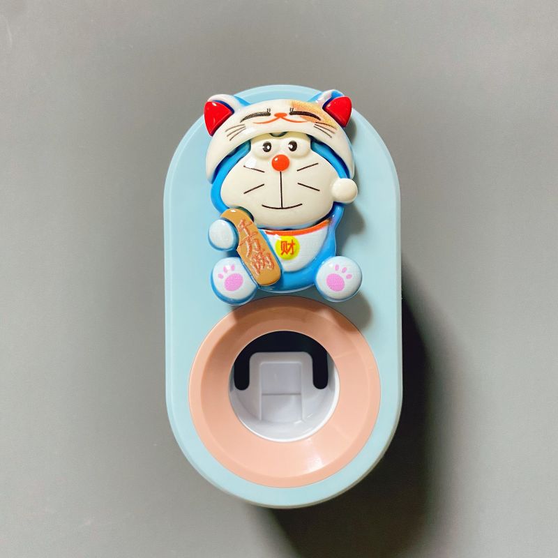 Automático de pasta de dientes exprimidor de dibujos animados de los niños lindo Punch-libre almacenamiento rack clip de pasta de dientes exprimidor diario diverso suministro