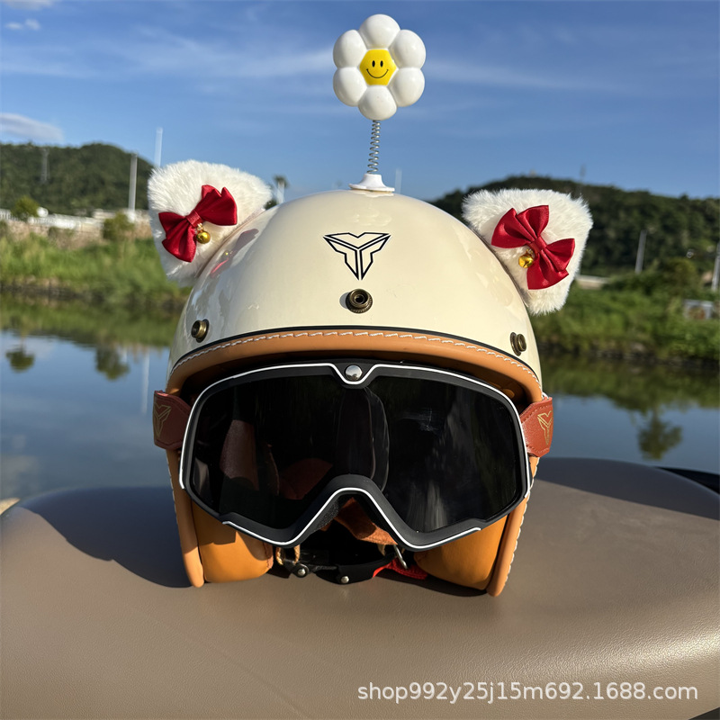 Tailing Accessories Electric Vehicle Decoration Accessories 2025 Niu Electric Vehicle Modification Helmet Stickers Aima Metaverse