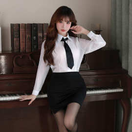 情趣内衣性感包臀女秘书裙诱惑教师夜店职场制服火辣诱惑套装qqny