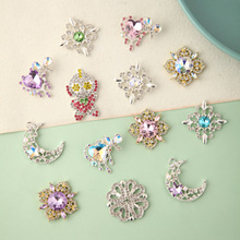 宝石太阳花手链手工配饰 镶钻镂空形异形奥特曼钻扣 diy饰品配件