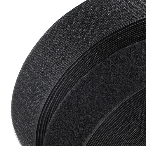 Black blended Velcro fasteners, tear-off famous brand nylon Velcro, hook surface, wool surface straps, fixed Velcro