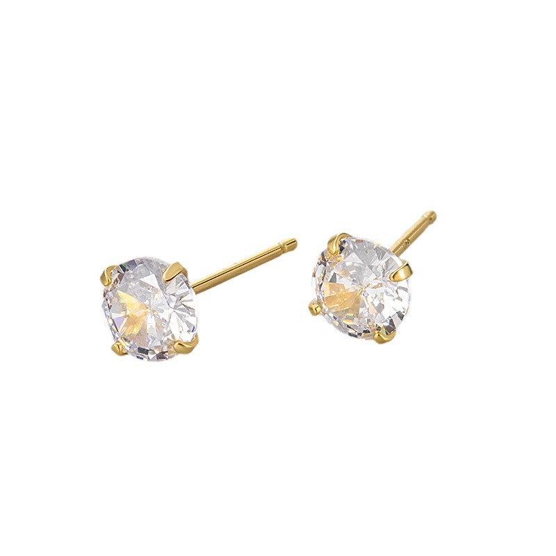 Men's Titanium Stud And Small Hoop Earring Set For Daily Wear_voghion.com
