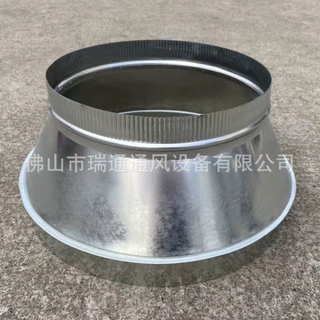 定制风机出风口配件 白铁皮大小头镀锌白排烟风管内接直通接头