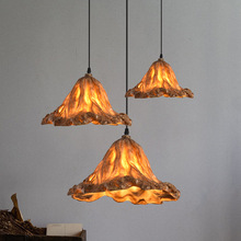 中式复古吊灯禅意创意个性艺术茶室民宿荷叶灯侘寂风仿古餐厅吊灯